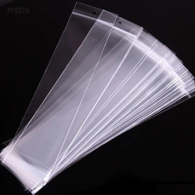 200pcs Clear Cello Bags Self Adhesive Opp Poly Bag With Hang Top 200pcs Clear Cello Bags Self Adhesive Opp Poly Bag With Hang Top Cellphone Case Socks