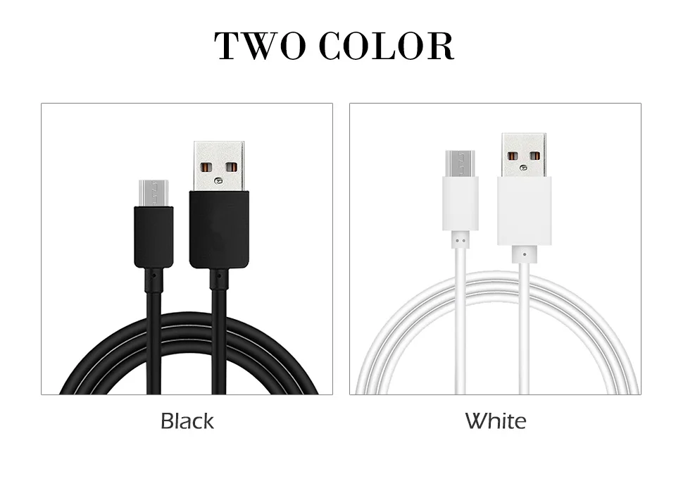 5V2A Micro iOS usb Cable 1m 2m 3m Fast Charging Cables Mobile Phone Android Charger Cord Data Wire Blavk and White (5)