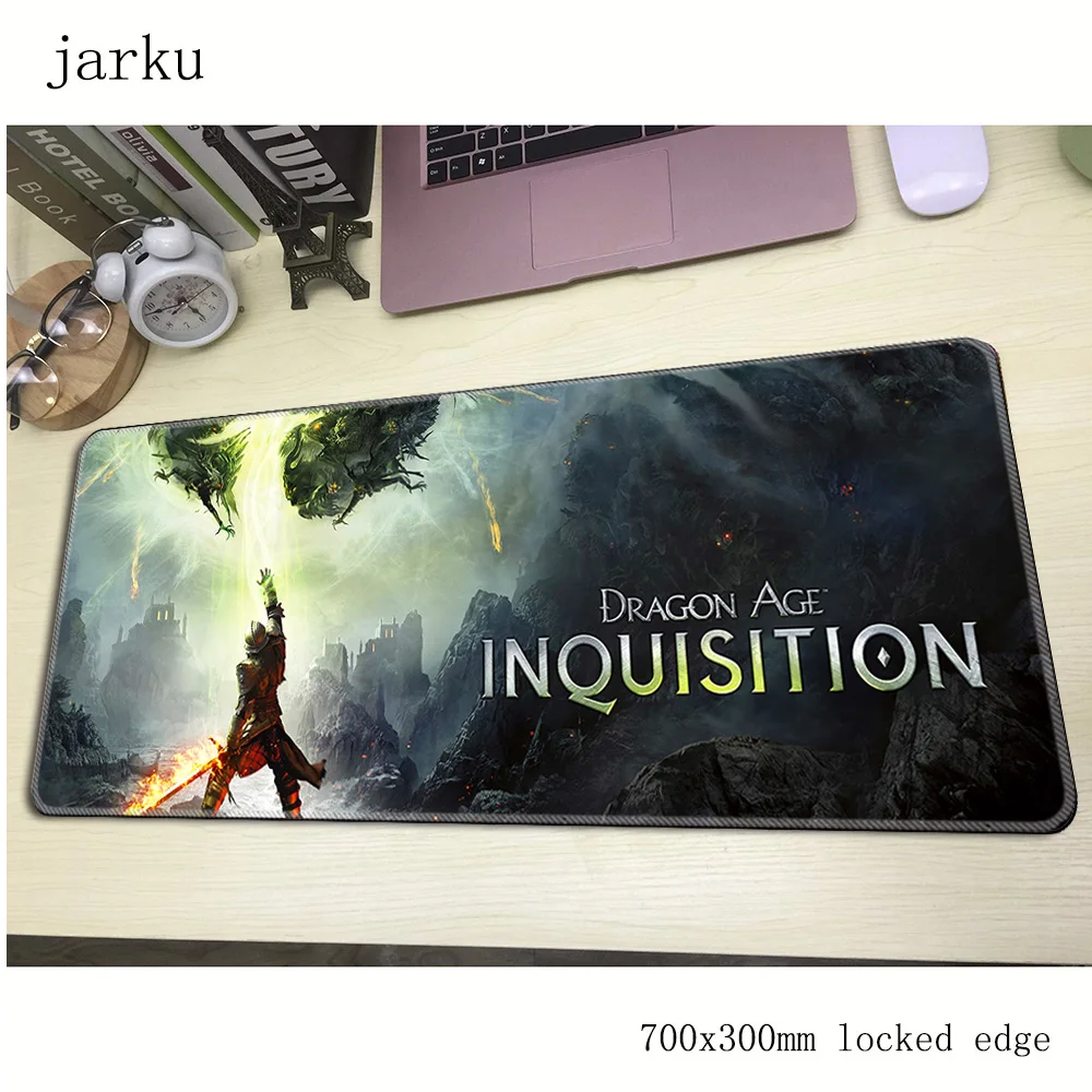 Геймерский коврик для мыши dragon age игровой большой размер 700x300x3 мм аксессуары