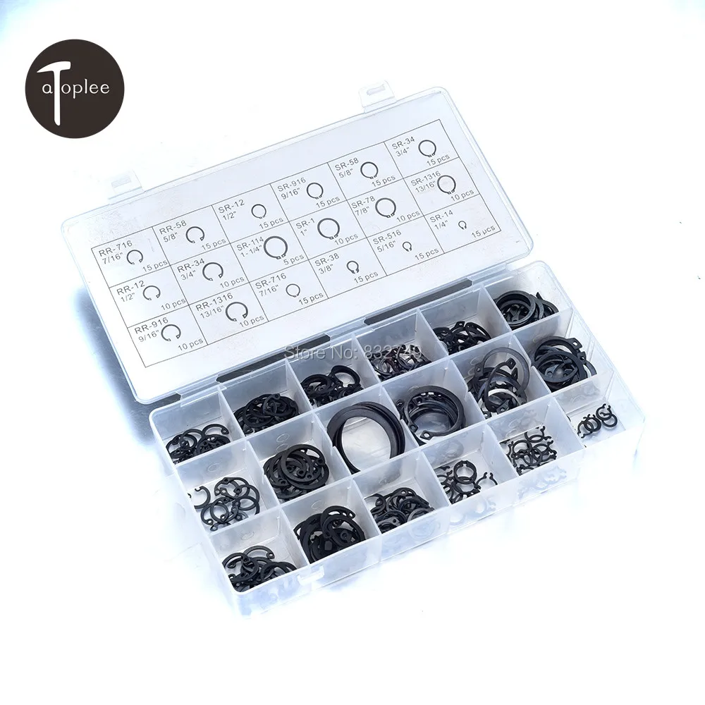20-Piece C-Clip Snap Ring Assortment – 65Mn Steel, Sizes 30-38mm, For Appliances & Machinery