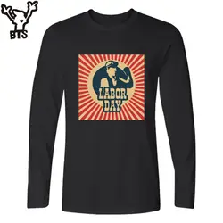 Bts День Труда Camiseta футболка Для мужчин ино с длинным рукавом Демисезонный модные популярные футболки Для мужчин Повседневное забавные XXS-4XL