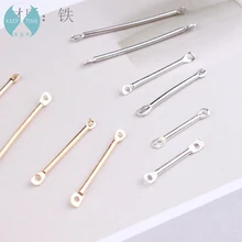 DIY minimalist geometric triangle Round Earrings iron Earrings accessories gold and silver double connecting rods Korean jewelry DIY minimalist geometric triangle Round Earrings iron Earrings accessories gold and silver double connecting rods Korean jewelry