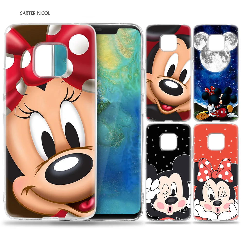 

Case for Huawei Mate 10 20 Pro P10 P20 P30 Honor 10 8X 8C 8A Lite P Smart Y6 Y7 2018 2019 V20 Minnie Mouse