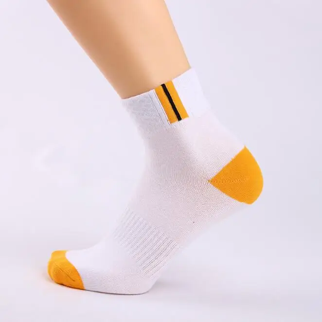 5 пар/лот носки оптом мужские хлопковые спортивные носки для занятий на открытом воздухе походные баскетбольные Носки мужские высокого качества размер(7-12 - Цвет: 08
