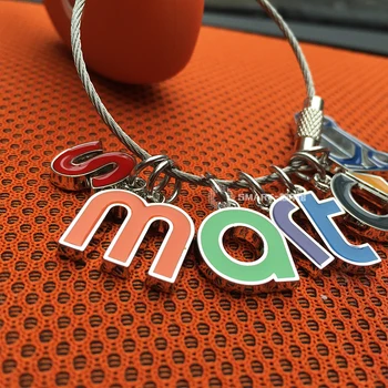 

Smart Letter Logo Design Key case Car Key Chain Fashion Zinc Alloy Ring Auto Keyring for smart 450 451 Sart 453 fortwo forfour