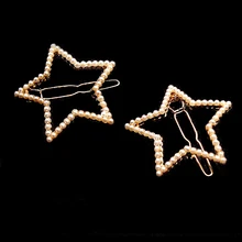 1 пара Модная Звезда, заколка-заколка дешевые аксессуары для волос украшение ювелирное изделие в виде заколки для волос жемчужные заколки для девочек