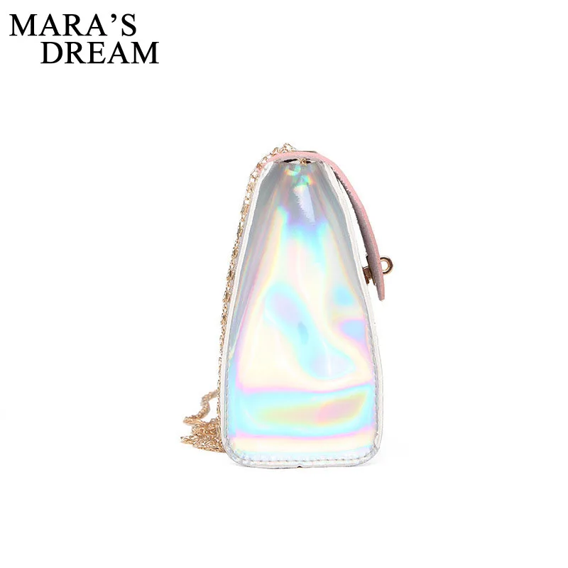 Сумка Mara's Dream женская с голографическим эффектом маленький тоут мессенджер