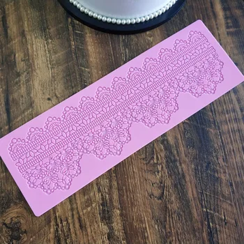 

Vintage pattern lace mould Silicone cake edge decoration tool