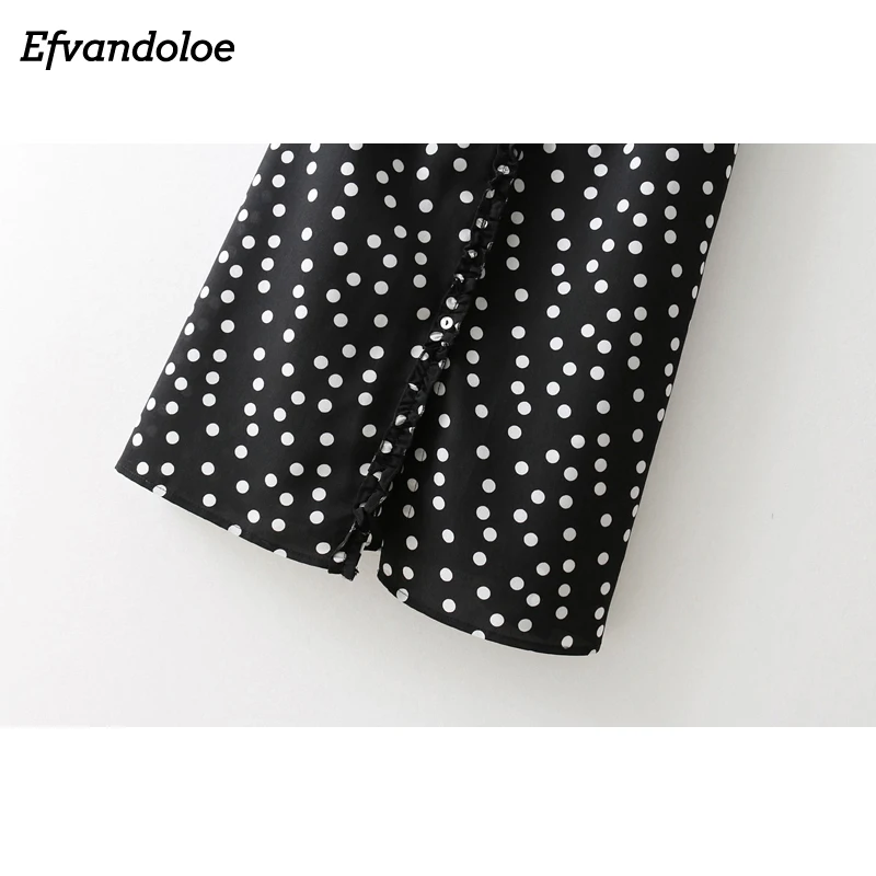 Efvandoloe/черное платье на бретельках с оборками летнее пляжное миди без рукавов