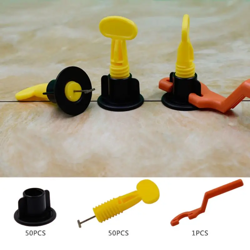 

1set Floor Wall Tile Leveler Plastic Clip Adjustable Locator Spacers Level Wedge