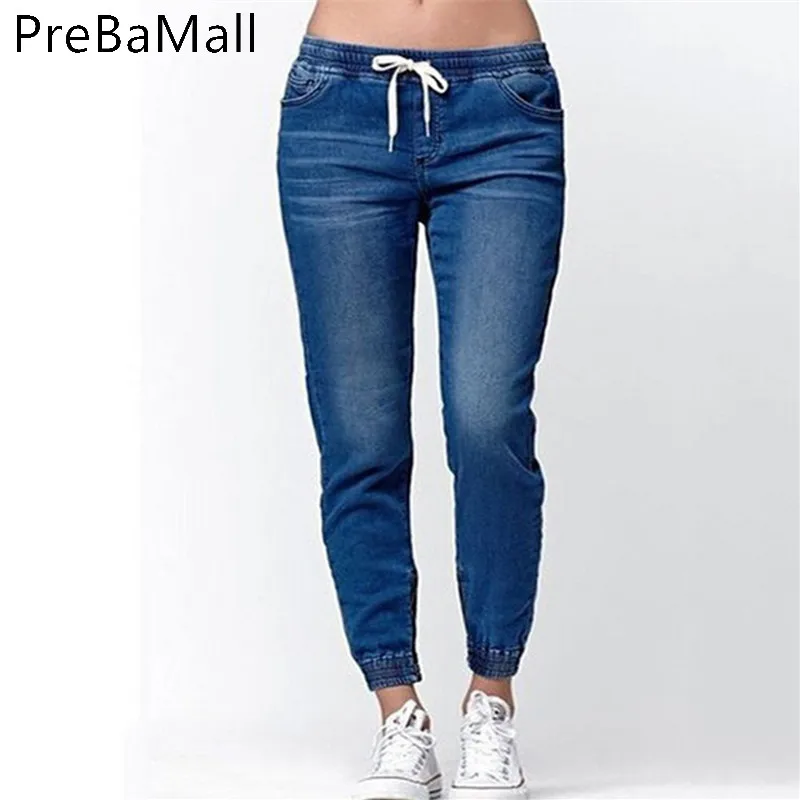 

2019 Vintage High Waist Jeans New Arrived Womens Pencil Pants Full Length Pants Loose Ccowboy Denim Pants Plus Size 5XL C236