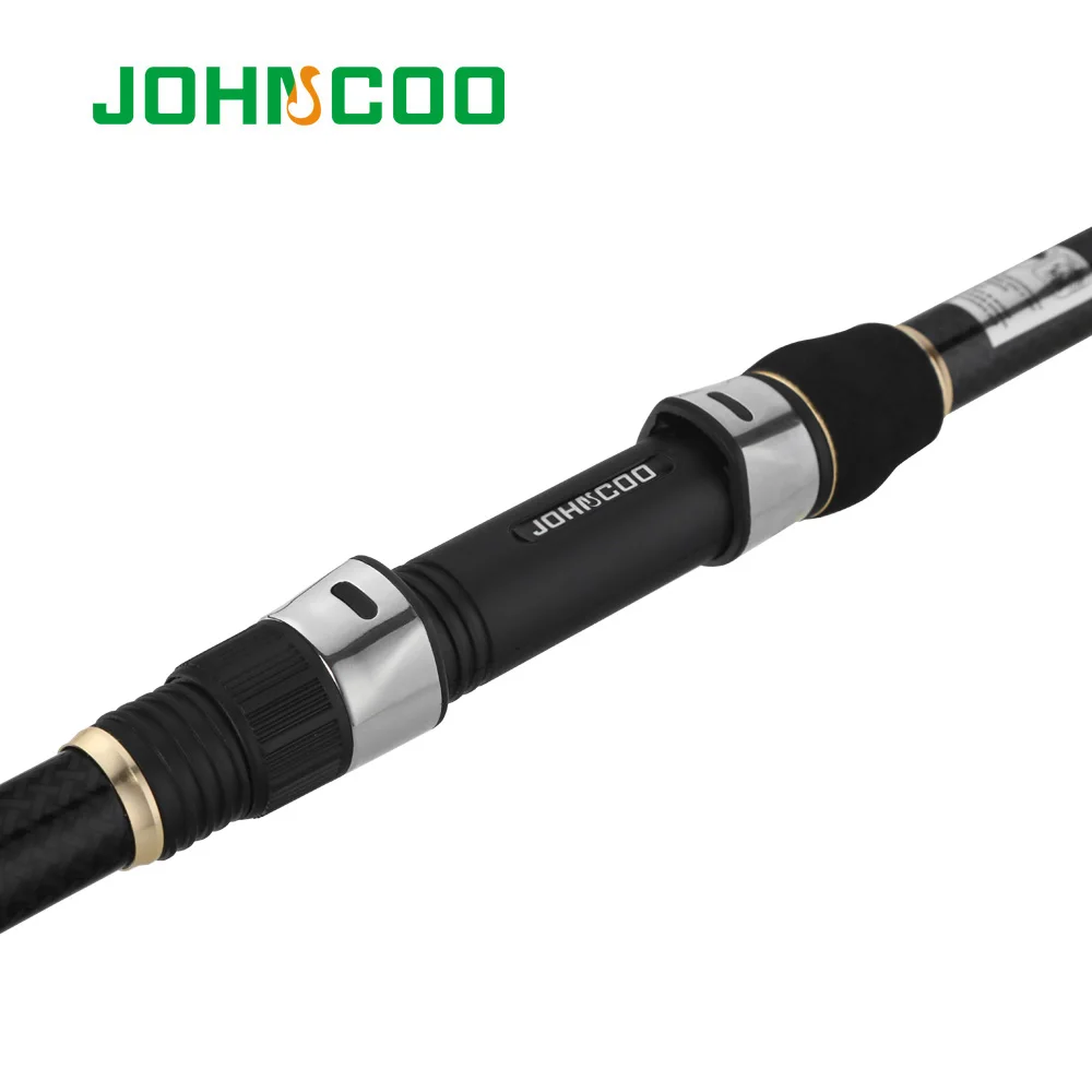 JOHNCOO 1,8 2,1 2,4 2,7 3,0 м солдатская телескопическая удочка супер короткая спиннинговая удочка для соленой воды волокно удочка для путешествий