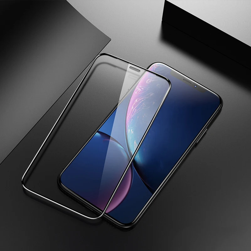 Закаленное стекло 6D для iPhone 7 Plus XR 8 XS MAX 11 Защитное экрана защитное с изогнутыми