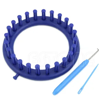 

14CM Blue Classical Round Circle Hat Knitter Knifty Knitting Knit Loom Kit-