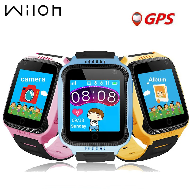 Online GPS rastreador niños reloj inteligente GPS relojes Cámara linterna SOS llamada ubicación bebé reloj niños relojes Q528 2G Tarjeta de datos SIM