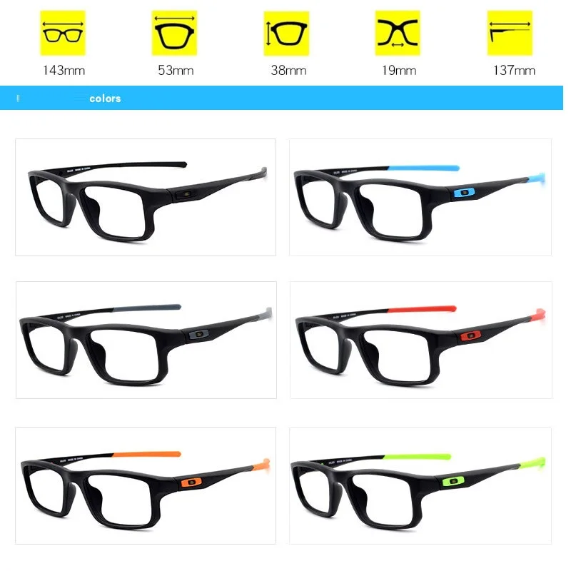 Männlich green Blau Photochrome Anti Brille schwarzes orange Blue Sport Uv400 Rezept blue Mann Frauen Für blue Dioptrien Gläser Männer Grey red Vazrobe Tr90 Überspringen Myopie APaSa7