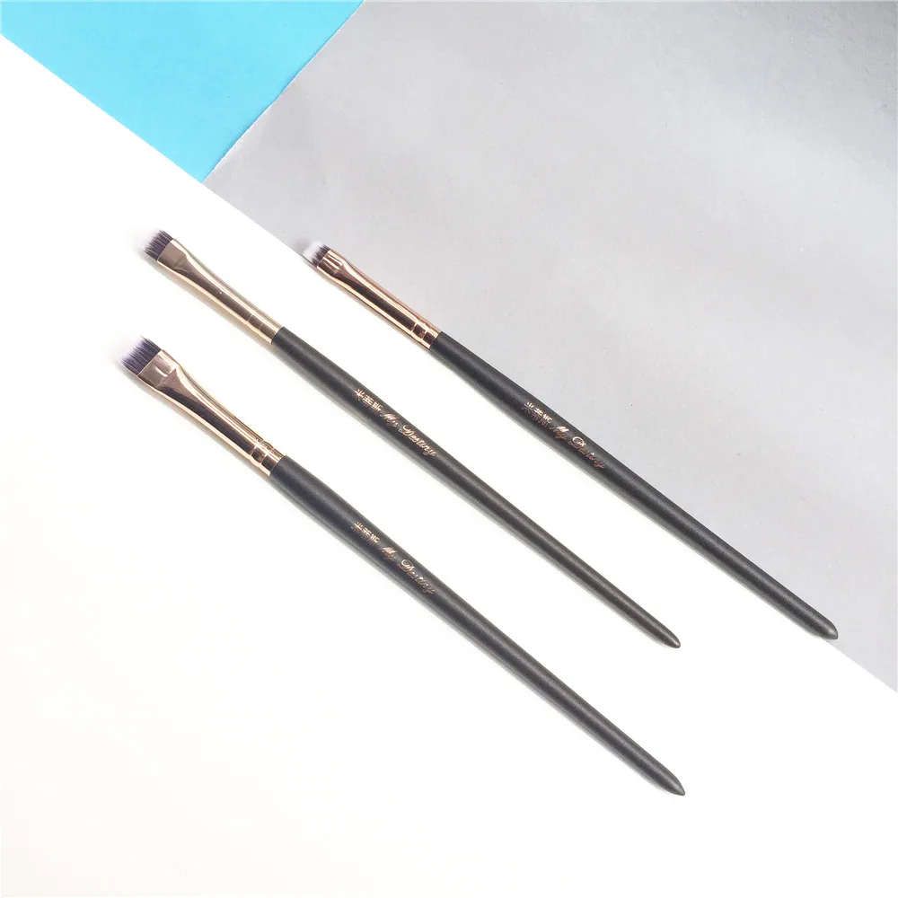 Mydestiny 038 Large Flat Definer 040 Medium Flat Liner Concealer 046 Precision Eyeliner Brow - Beauty Makeup Blending Brush Tool