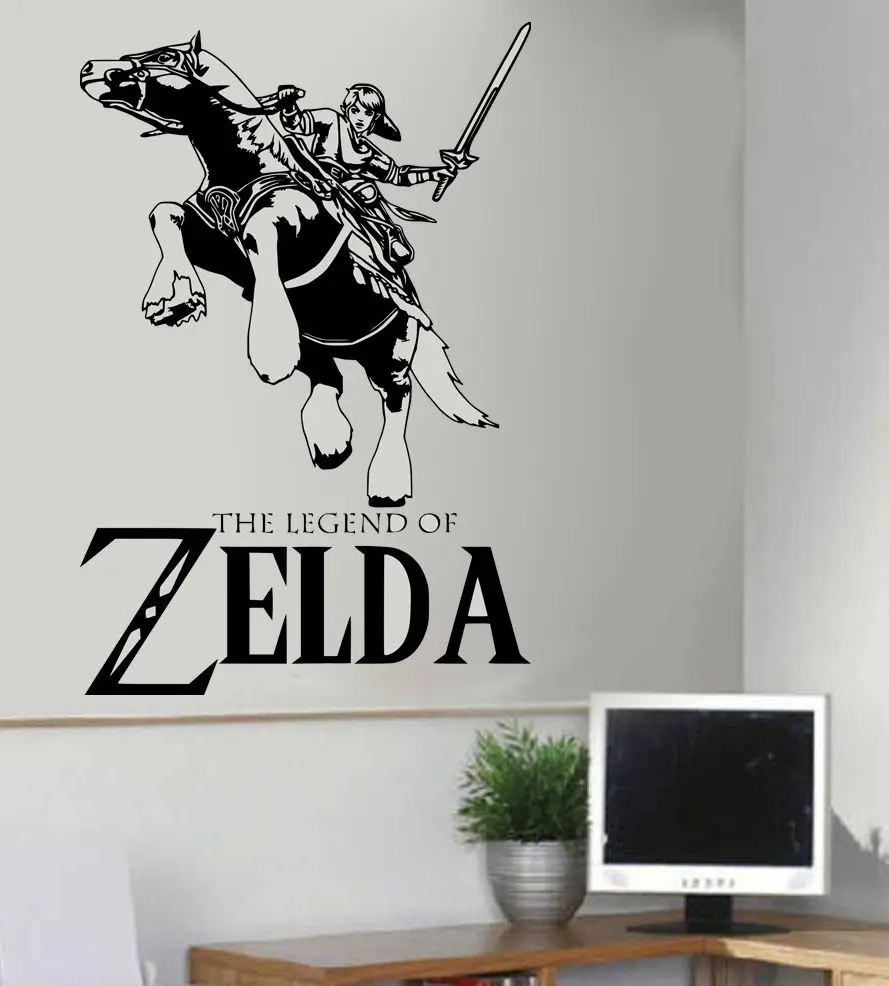 Legend Of Zelda Link & Epona Vinyl Wall Art Sticker Baby Wall decals