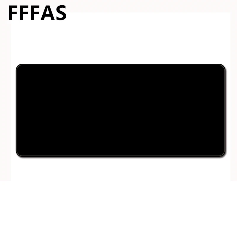 

FFFAS Big Size All Black Mouse Pad Pure and Simple Whole Black Mousepad Gamer Gaming Table Mat Protector for Tablet PC Notebook