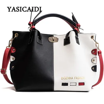 

Bag Women Handbag Fashion Women Bag PU Leather Tote Bag Ladies Designer Patchwork Handbags Female Casual Large Shoulder Bag