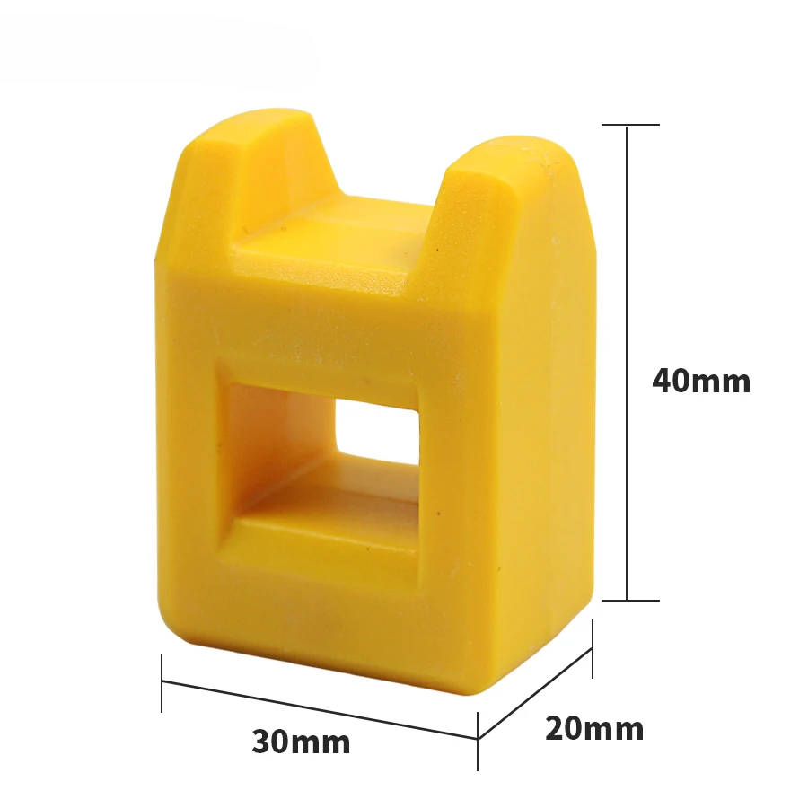 Желтый мини 2 в 1 намагничиватель размагничивающий инструмент отвертка Магнитная для сверла