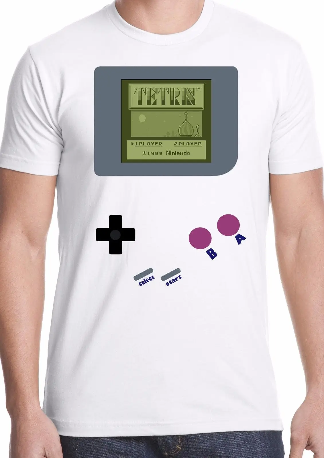 gameboy t shirt tetris retro zelda mario vintage nintendo old console gaming Free Shipping Short Sleeves Cotton Fashion Loose | Мужская