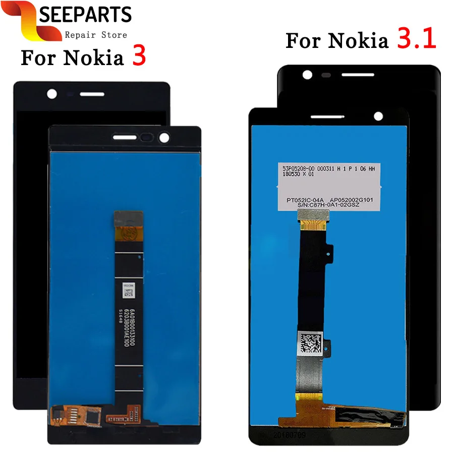 

For Nokia 3 3.1 Plus LCD Display Touch Screen Digitizer TA 1020 1028 1032 For Nokia 3.1 LCD Screen TA 1049 1057 1063 1070 1074