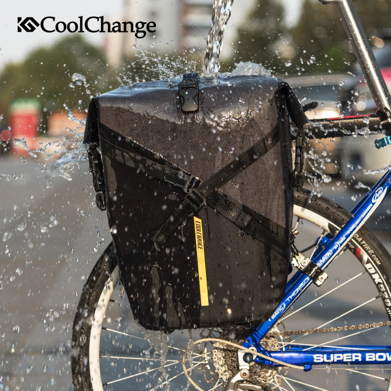 Сумка велосипедная CoolChange водонепроницаемая вместительная нейлоновая|Сумки и