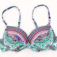 Купальщик Только Топ сексуальных Трусики бикини Для женщин пуш-ап купальник Мягкий комплект бикини плюс Размеры Купальники для малышек; ванный комплект пляж biquini