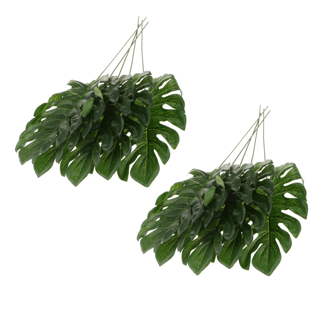 10x Large Palm Monstera Leaves Leaf Faux Leaf for Home Yard Wedding Decor
