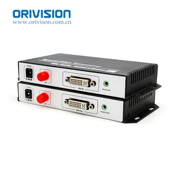 

HD Video DVI Extender 20km Over Fiber Optic- Supports KVM Function and Transmit DVI-D/Audio