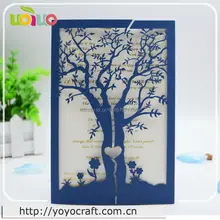 Элегантный горячих для США Пользовательские дерево дизайн любой язык для печати лазерная резка Кружева свадебные приглашения дешевые китайские приглашения