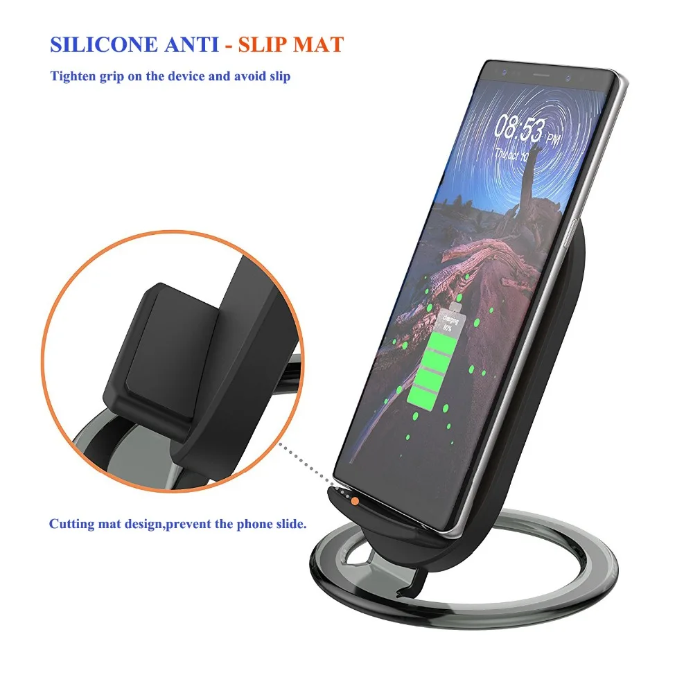 8Detachable Wireless Charger Riggler Phone Stand Base1 