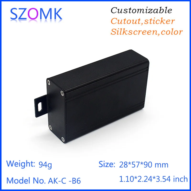 Алюминиевый корпус для электроники szomk 4 шт. 28*57*90 мм коробка управления настенным