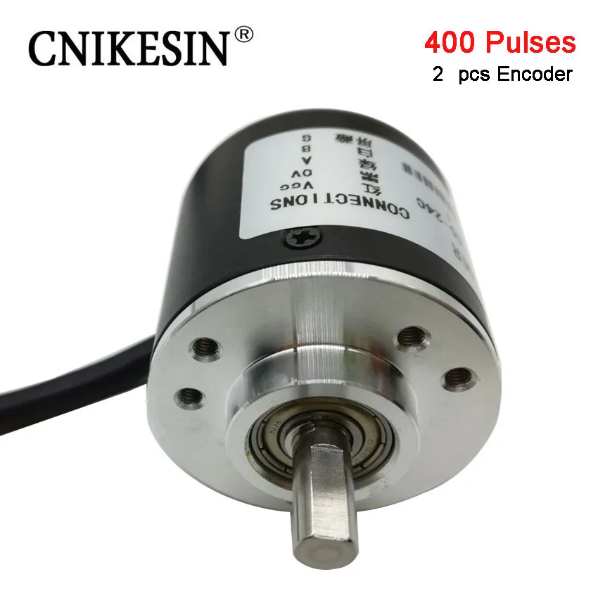 

CNIKESIN 2PCS New Incremental Photoelectric Rotary Encoder 400 Pulse / line AB two-phase 5-24V 400Pulse Rotary Encoder