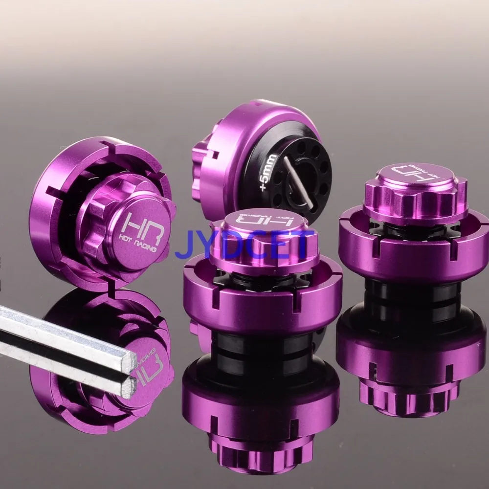4 шт. HSF10X07 RC 17 мм Warlock Hex w/зубчатые гайки + 5 фиолетовый для HPI Savage Flux|Детали и