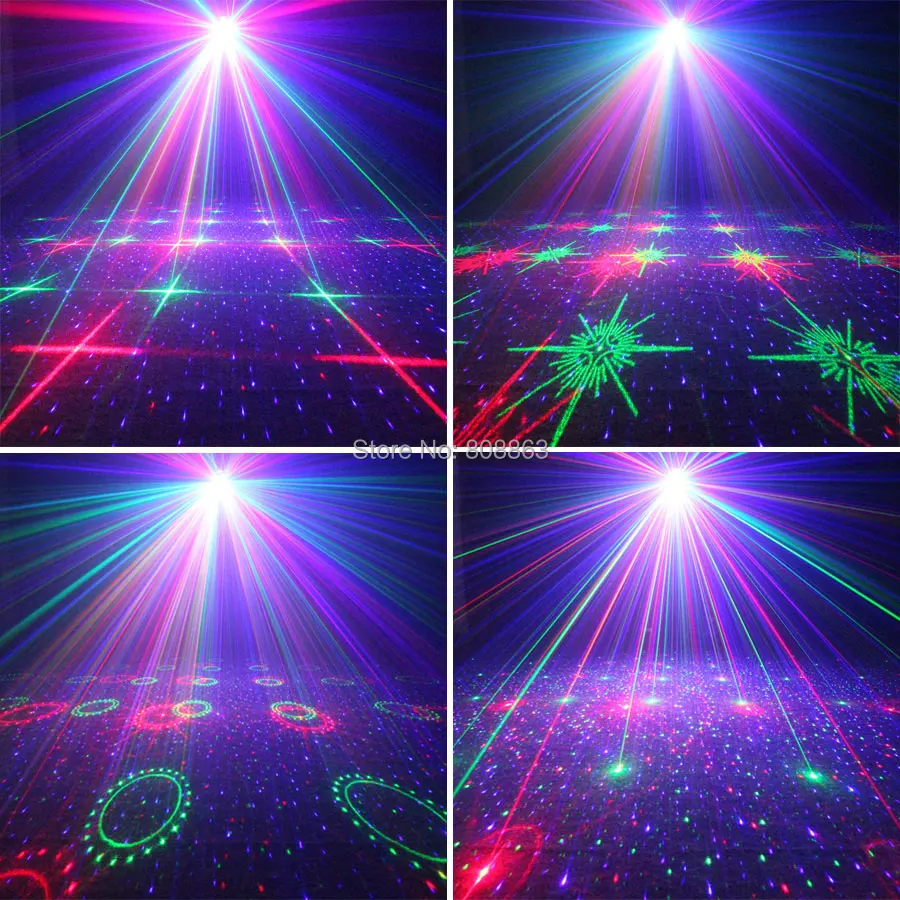 Лазерный RGB проектор ESHINY N60T161 полноцветный мини с 32 узорами для клубов домашних