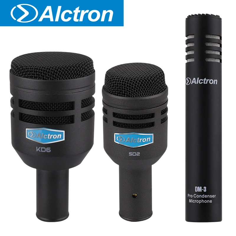 Профессиональный барабанный набор Alctron T8700II mics используемый в инструментах
