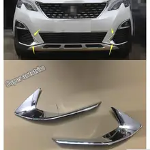 Lapetus Frontale Testa Nebbia Luci Fendinebbia Lampada Palpebra Sopracciglio Copertura Trim 2 Pcs Misura Per Peugeot 3008 3008GT 2017 2018 2019/ABS