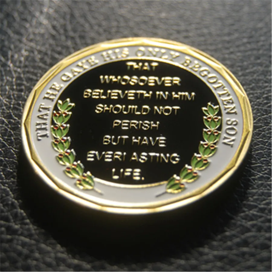John 316  For God So Loved The World Challenge Coin (2)