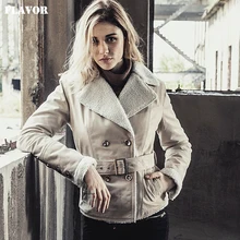 Новинка, зимняя куртка из натуральной кожи, теплый Тренч, пальто из искусственного меха, куртка из натуральной кожи