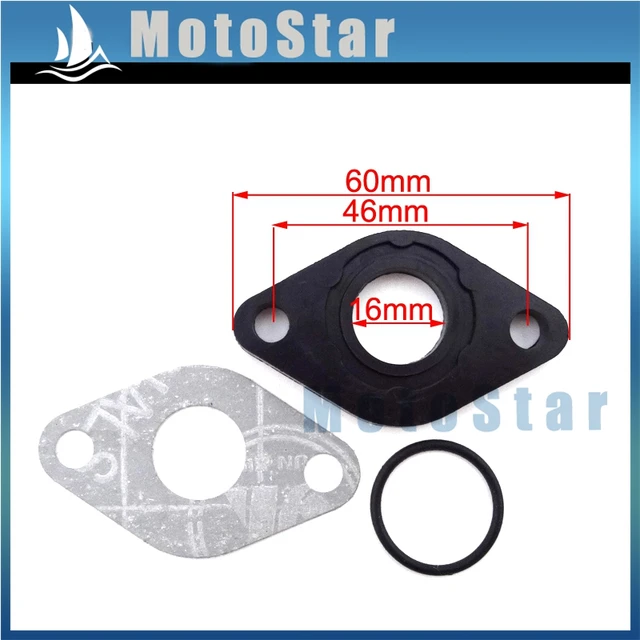 Intake Manifold Inlet Pipe Gasket For GY6 50cc Engine Carburetor Carb
