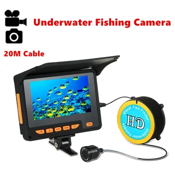 

Original 20M 1000TVL Fish Finder Underwater Fishing Camera Video Monitor Anti Sun shine Shielf Sun visor 8 Infrared IR Light DVR