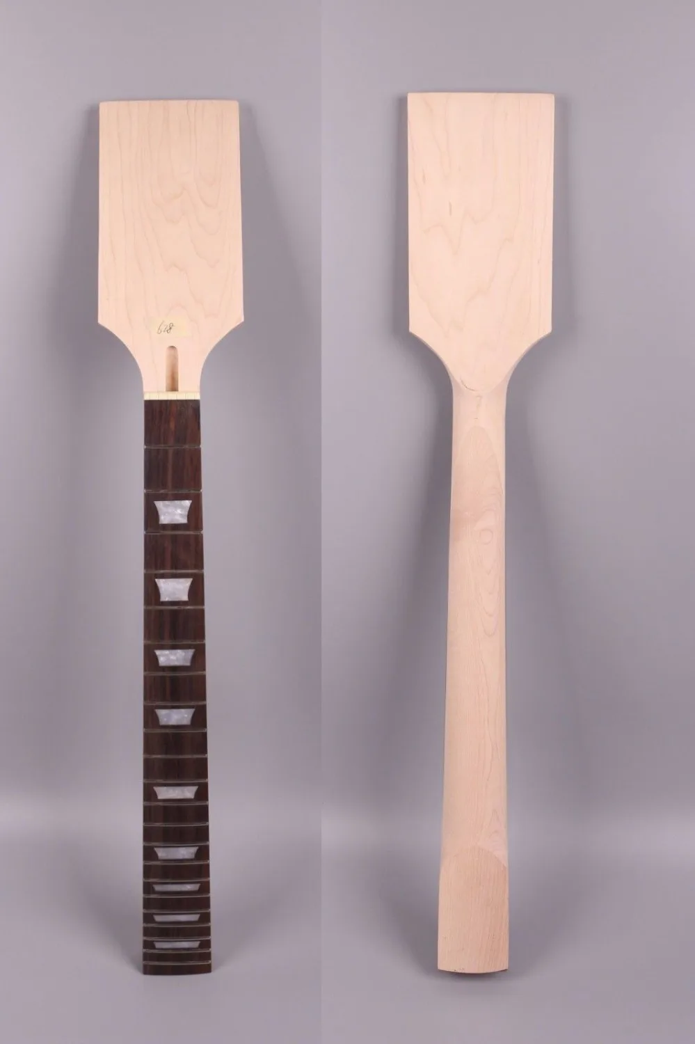

New electric guitar neck 22 fret 24.75 inch maple wood Trapezoid inlay paddle