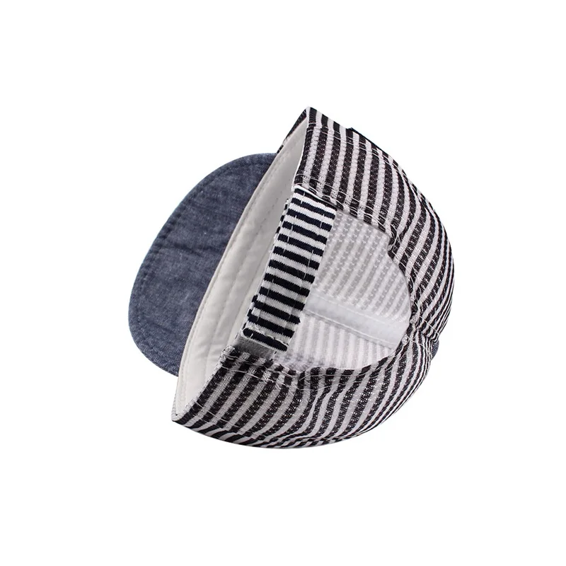 Fashion Striped Baby Cap For Boys Mesh Breathable Summer Cap Star Girls Baseball Cap 6-24M Toddler Summer Baby Boys Clothing (26)