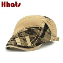 Который в Душ Регулируемый Летний камуфляж Boina Хлопок Плоский Плющ кепки для мужчин ретро таксистка берет в стиле винтаж шляпа газетчик стиль остроконечная Кепка