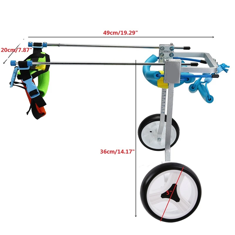 Pet инвалидная коляска собака старый кота собаки с помощью ходить автомобиля задние упражнения на ногах автомобиля для собак/для ухода за кошками - Цвет: XS