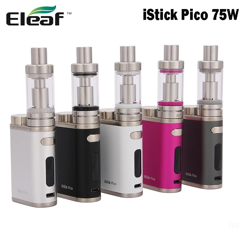 Оригинальный набор для вейпа Eleaf istick Pico мощностью 75 Вт боксмод с Melo III/ III Mini tank