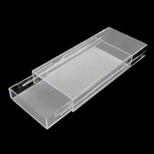 20 штук акрил ресницы упаковочная коробка скольжения открытия лотка дизайн ресниц ящик для хранения косметических ресницы пустой Дело Организатор