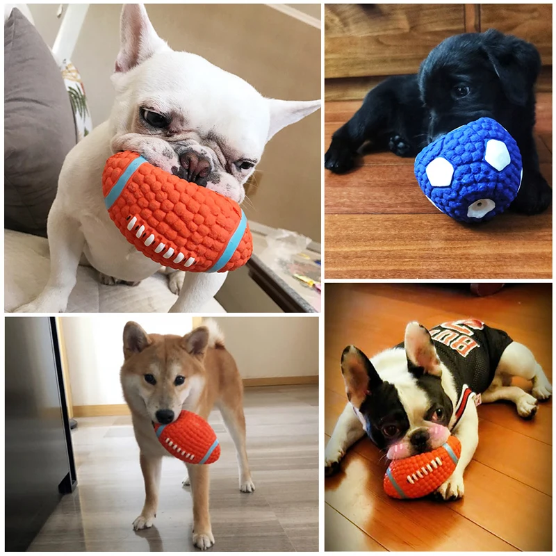 

Interesting Squeak Dog Ball Toys for Medium Large Dogs Golden Retriever Toys Pets Dogs Chew Squeaky Toy Pet Shop Dog Accessories